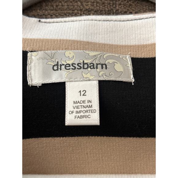 Dress Barn Sleeveless Dress Career Office 12 Belted Fitted Srtetch Stylish - Picture 4 of 9